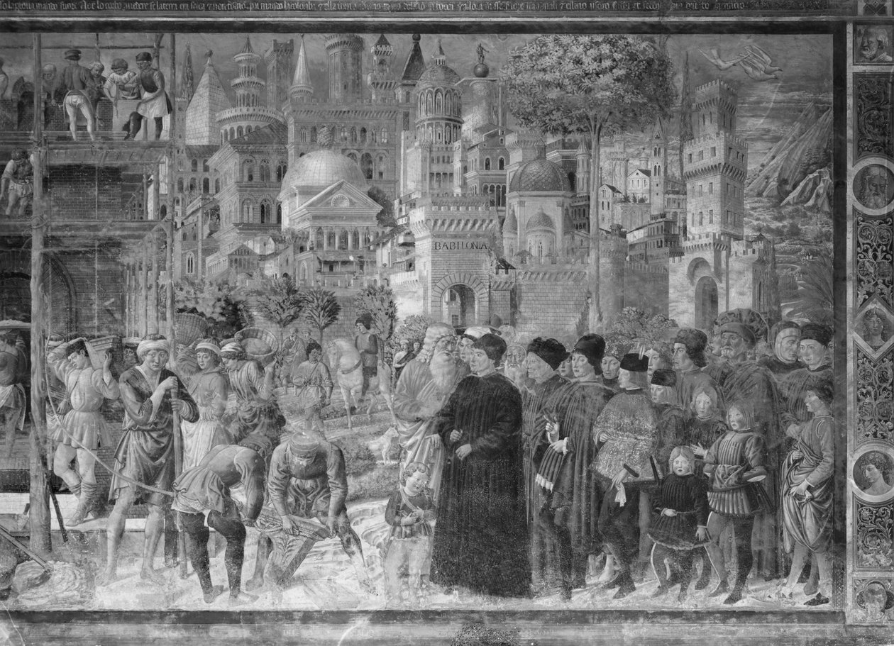 Babels torn av Benozzo di Lese di Sandro Gozzoli