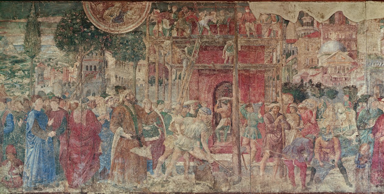 Babels torn, 1468-84 av Benozzo di Lese di Sandro Gozzoli