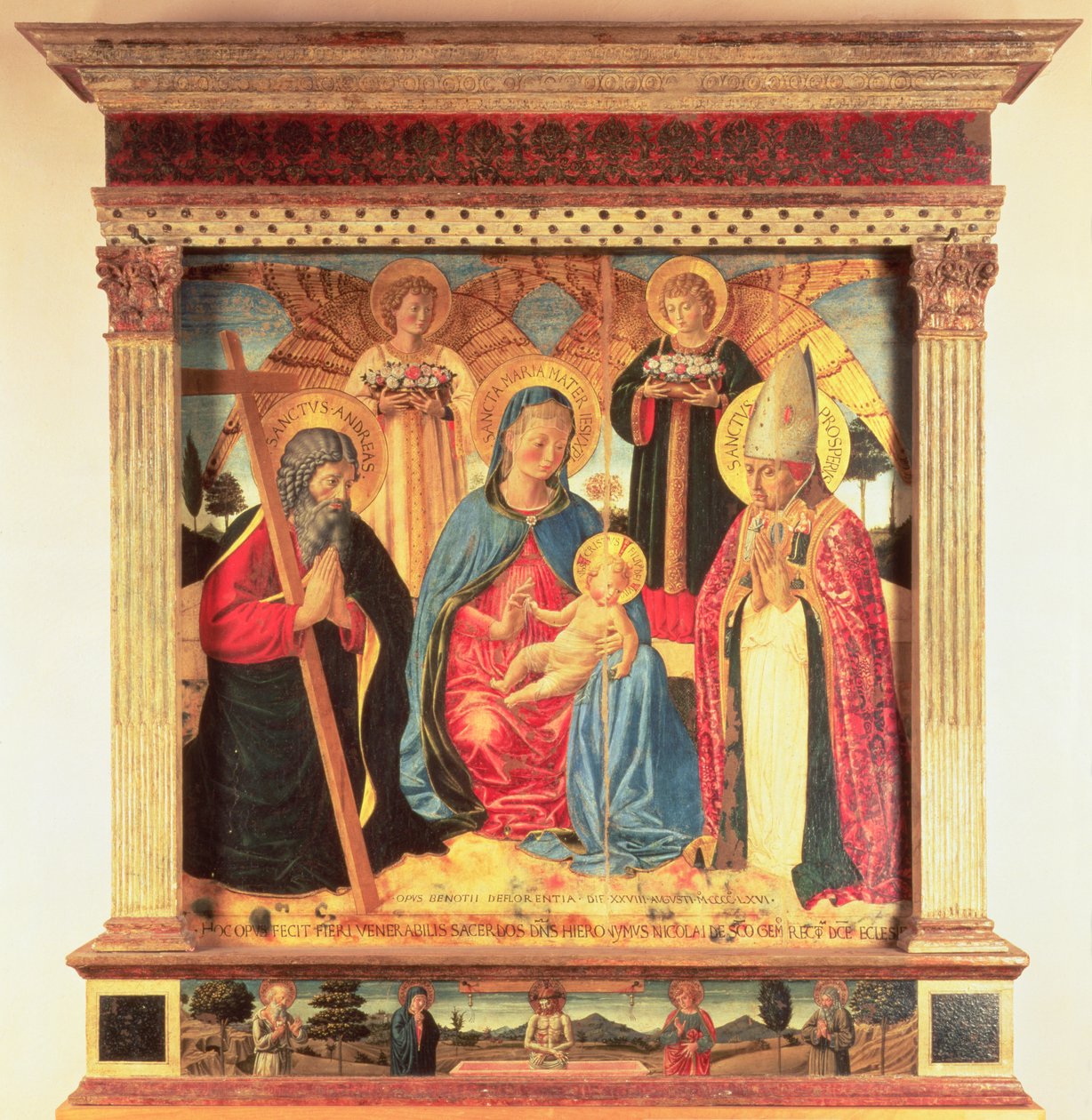 Jungfrun och barnet av Benozzo di Lese di Sandro Gozzoli