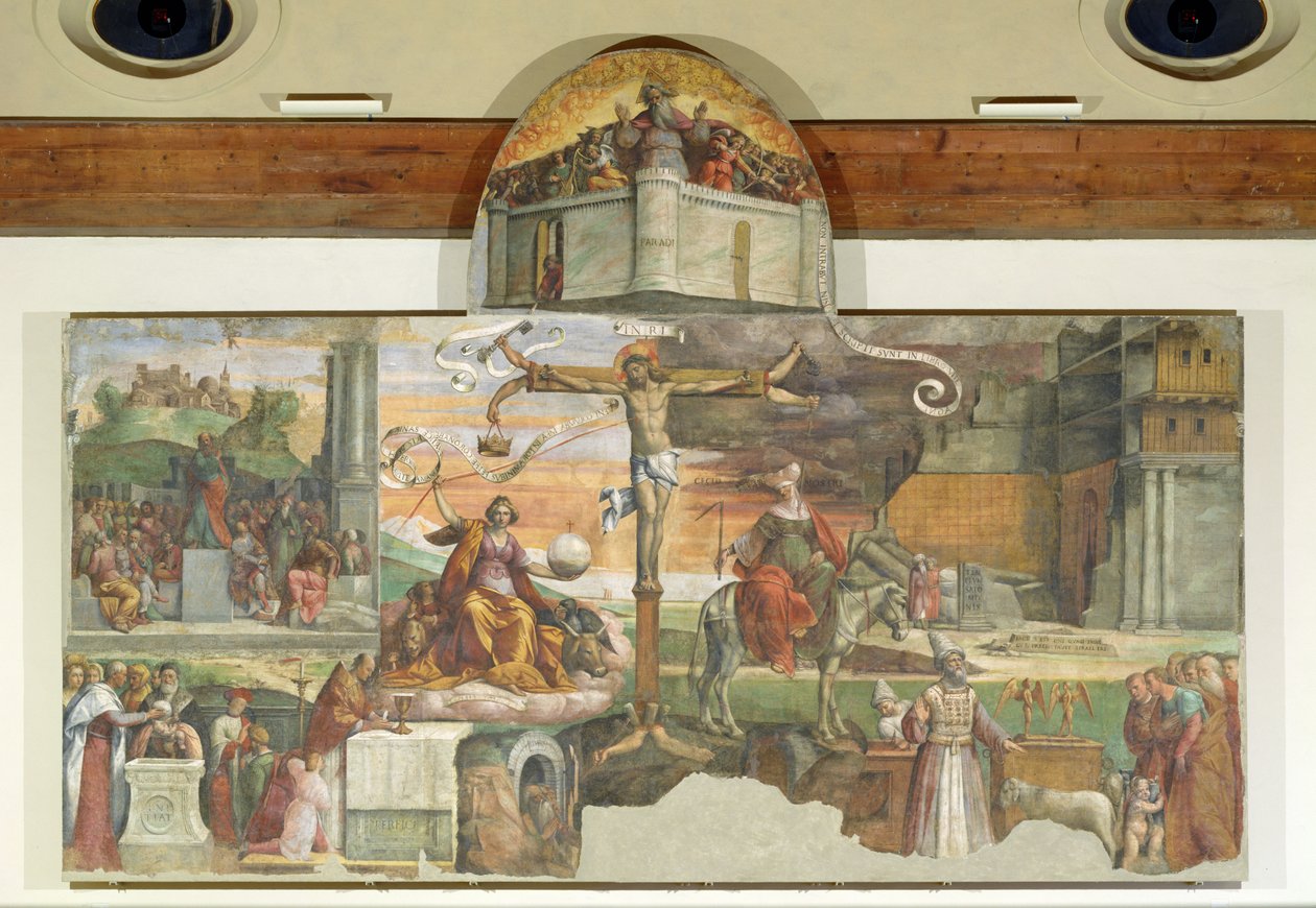 Allegorin om Gamla och Nya testamentet av Benvenuto Tisi da Garofalo