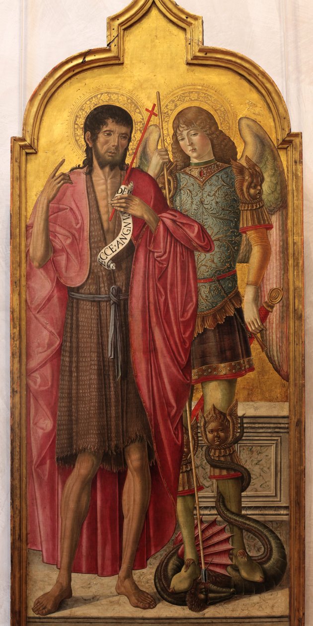 Saint John the Baptist and Saint Michael av Benvenuto di Giovanni