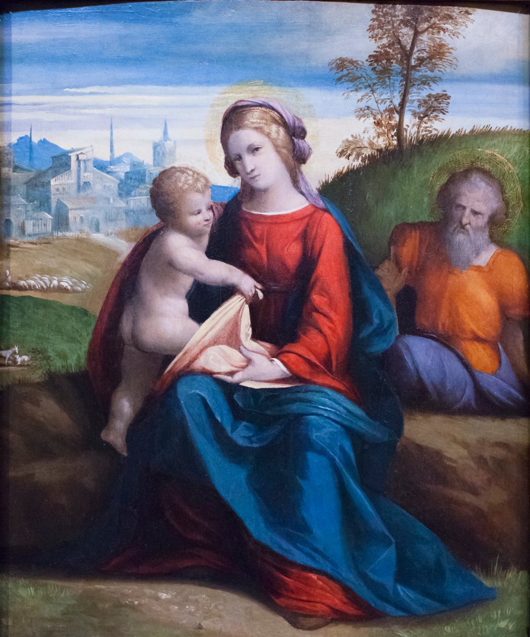 Helig familj av Benvenuto Tisi da Garofalo
