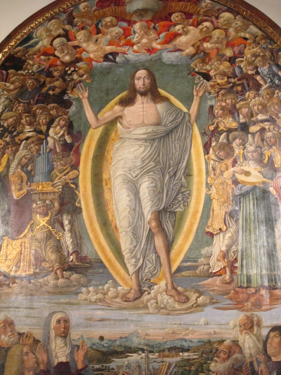välkomnande av johannes, jesu himmelsfärd 02 av Benvenuto di Giovanni