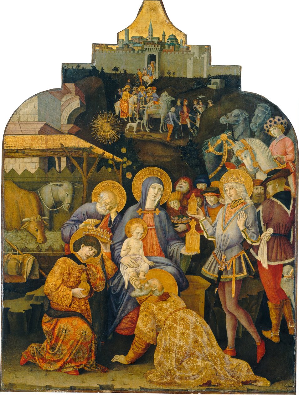 Tillbedjan av Magi av Benvenuto di Giovanni