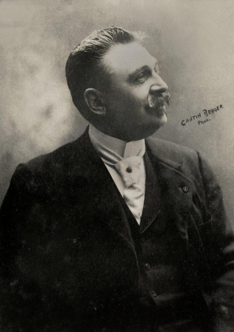 Porträtt av den franske baronen Henry De La Vaulx ( 1870 av Berger & Cautin