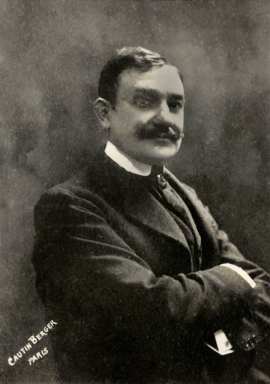 Porträtt av den franske konstnären Jacques Isnardon ( 1860 av Berger & Cautin