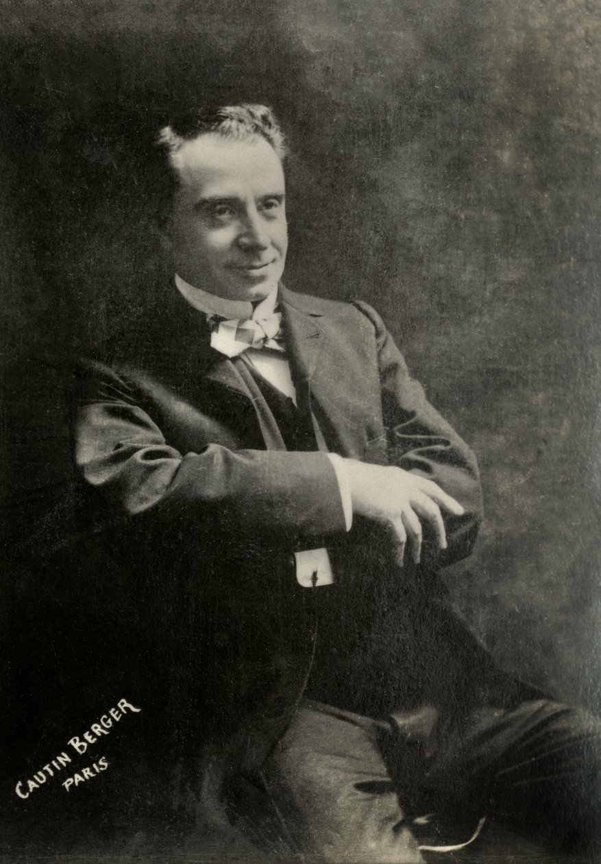 Porträtt av den franske konstnären Jules Charles Truffier ( 1856 av Berger & Cautin