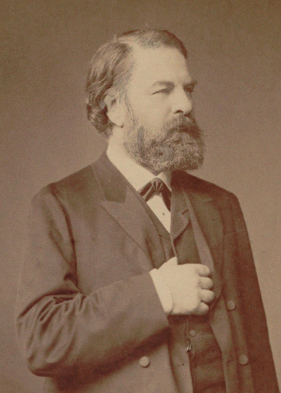 Porträtt av violinisten och kompositören Joseph Joachim 1831-1907, 1887. av Berlin . Photo studio Loescher and