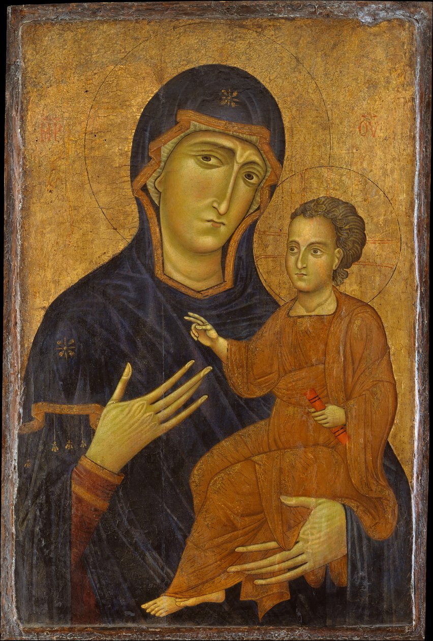 Madonna och barn, möjligen 1230-talet. av Berlinghiero