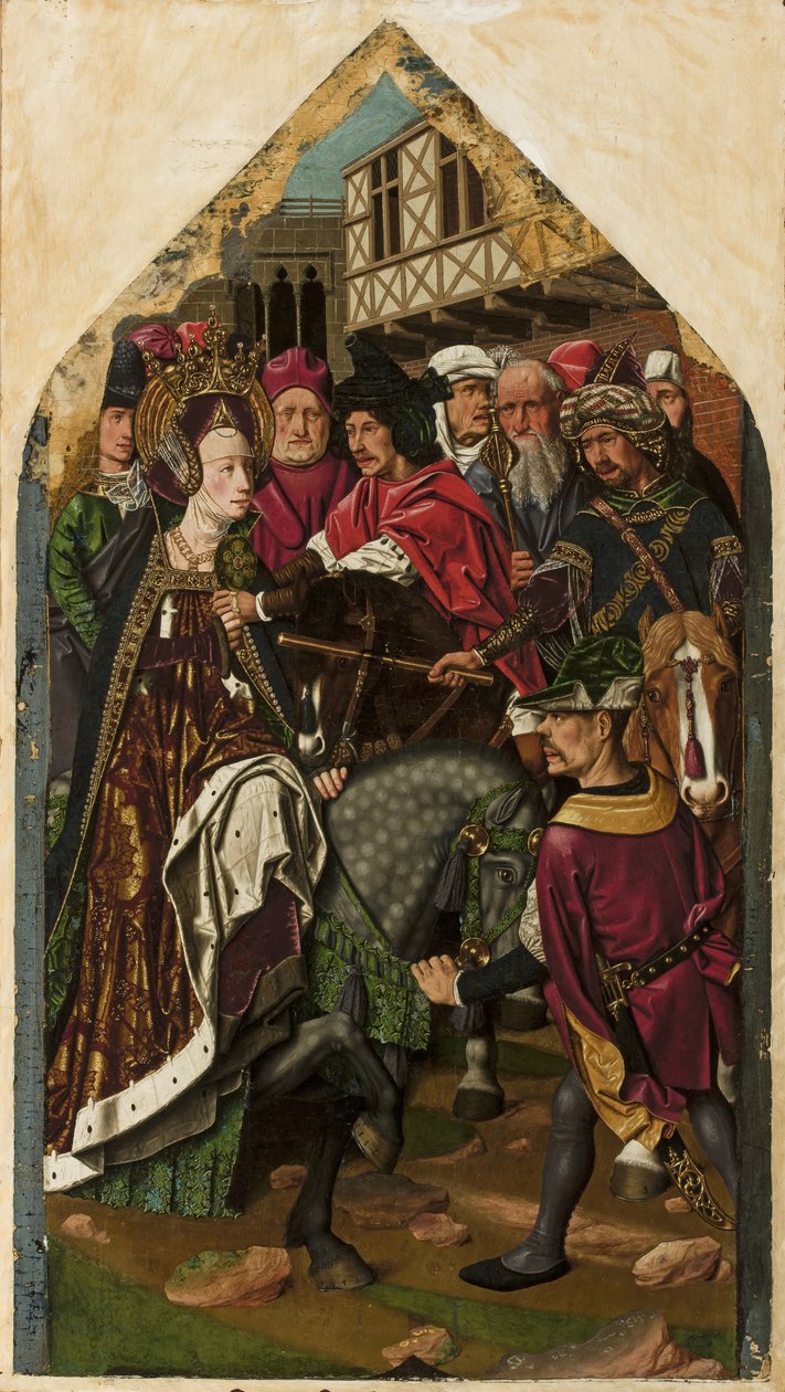 Arresteringen av Santa Engracia, 1474-77 av Bartolomé Bermejo