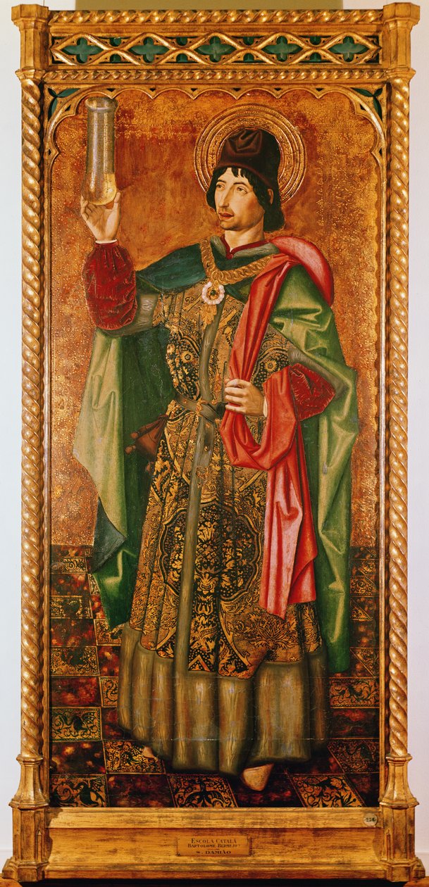 Sankt Damian, ca 1490 av Bermejo