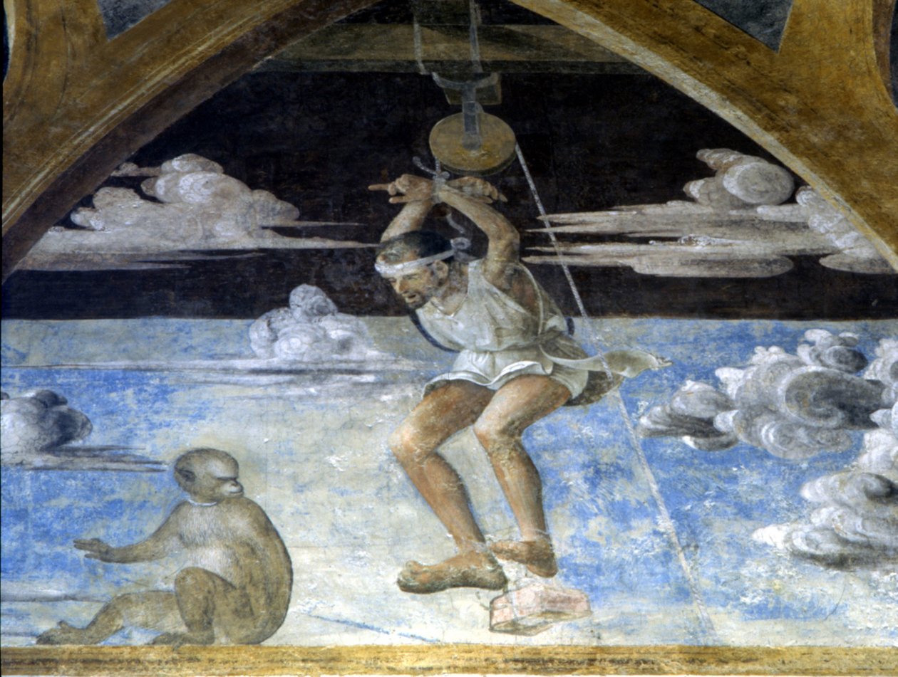 Fresk av Butinone och B. Zanale i kyrkan S. Pietro i Gessate, Milano. av Bernadino and Zenale B.  Butinone