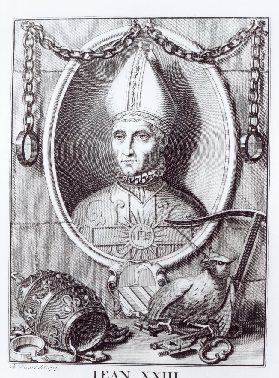 Motpåven Johannes XXIII, 1713 av Bernard Picart