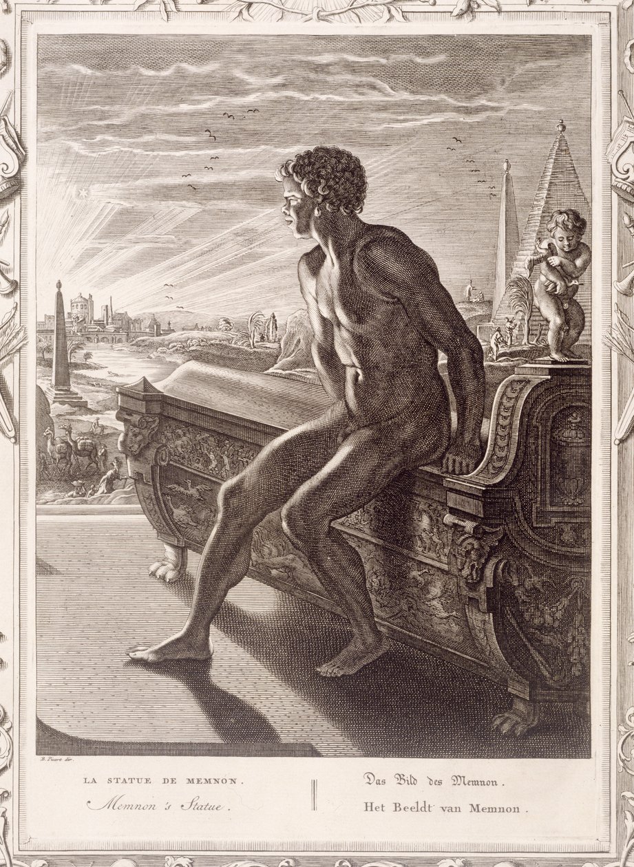 Memnons staty, 1731 av Bernard Picart