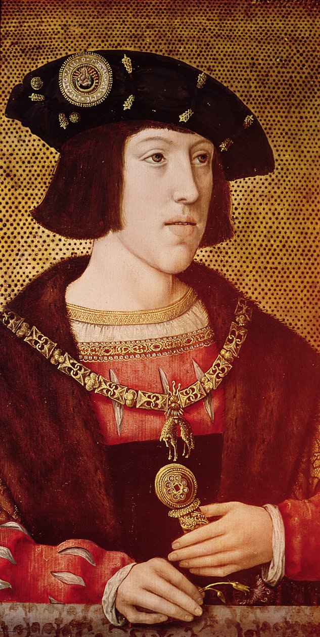 Porträtt av Karl V (1500-1558) av Bernard van Orley