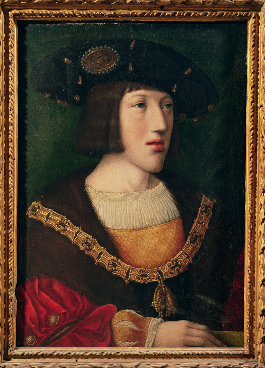 Porträtt av Karl V (1500-58), vid ungefär sexton års ålder, 1516 av Bernard van Orley