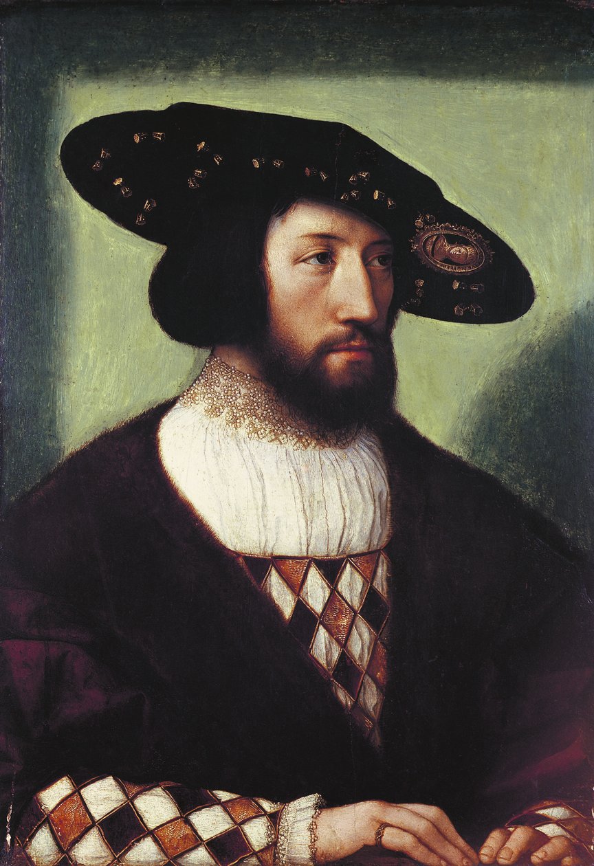 Porträtt av Kristian II (1481-1559) av Bernard van Orley