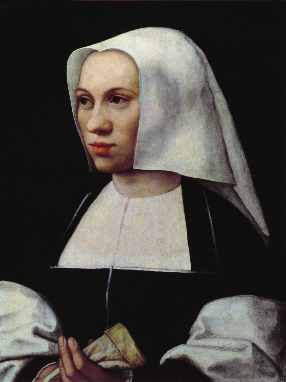 Porträtt av en kvinna, ca 1521-25 (panel) av Bernard van Orley