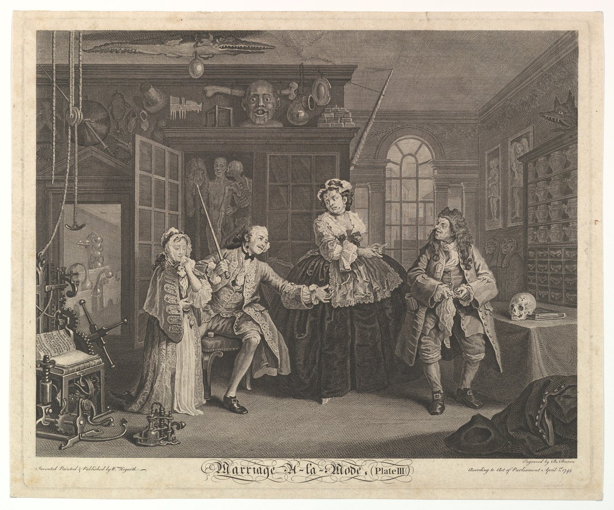 Vigsel A-la-Mode, tavla III, april 1745. av Bernard Baron