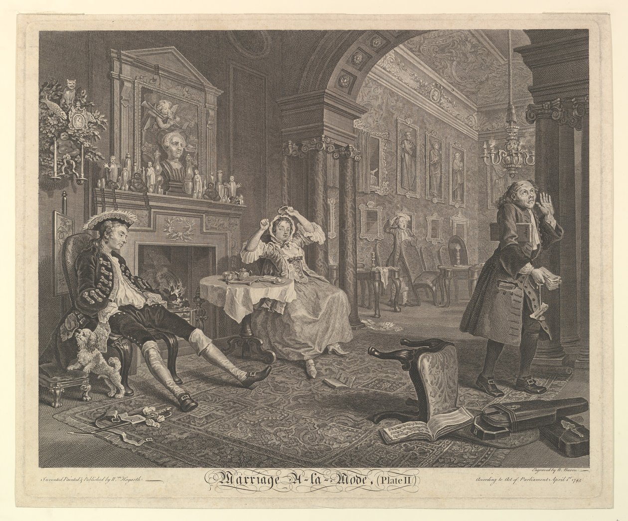 Vigsel A-la-Mode, tavla II, april 1745. av Bernard Baron