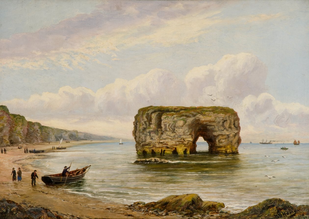 Marsden Rock, ca 1880-1900 (olja på duk) av Bernard Benedict Hemy