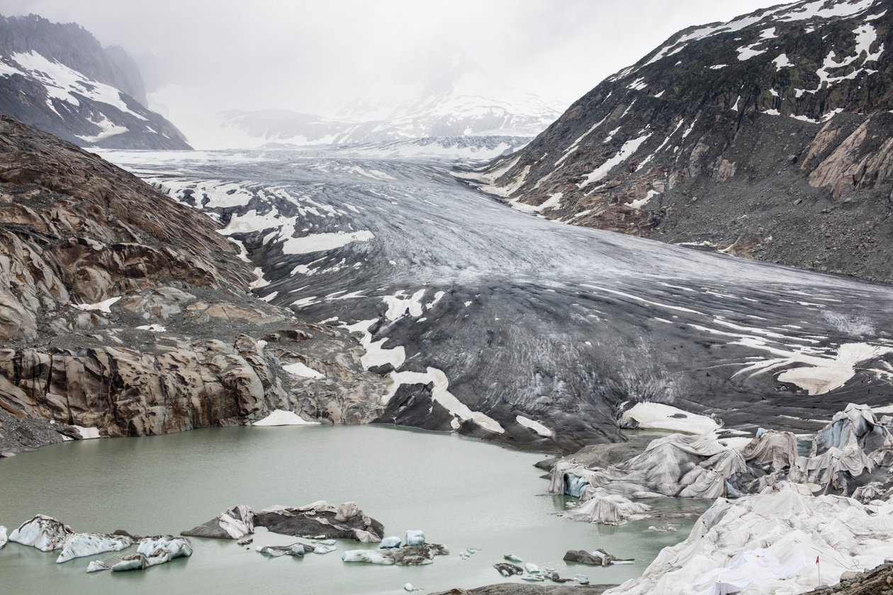 Rhone-glaciären, Schweiz (foto) av Bernard Bonnefon