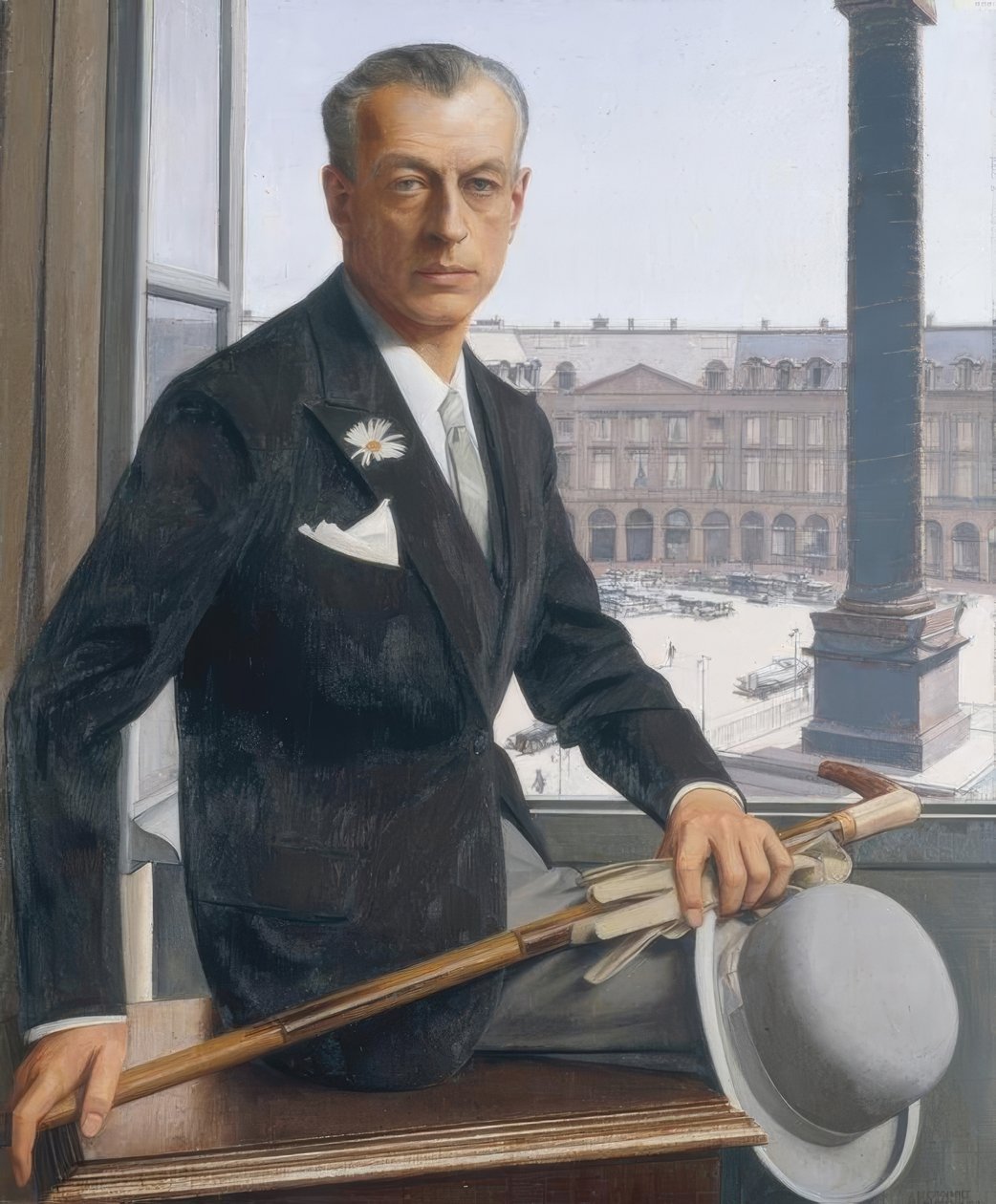 Självporträtt på Place Vendôme av Bernard Boutet de Monvel