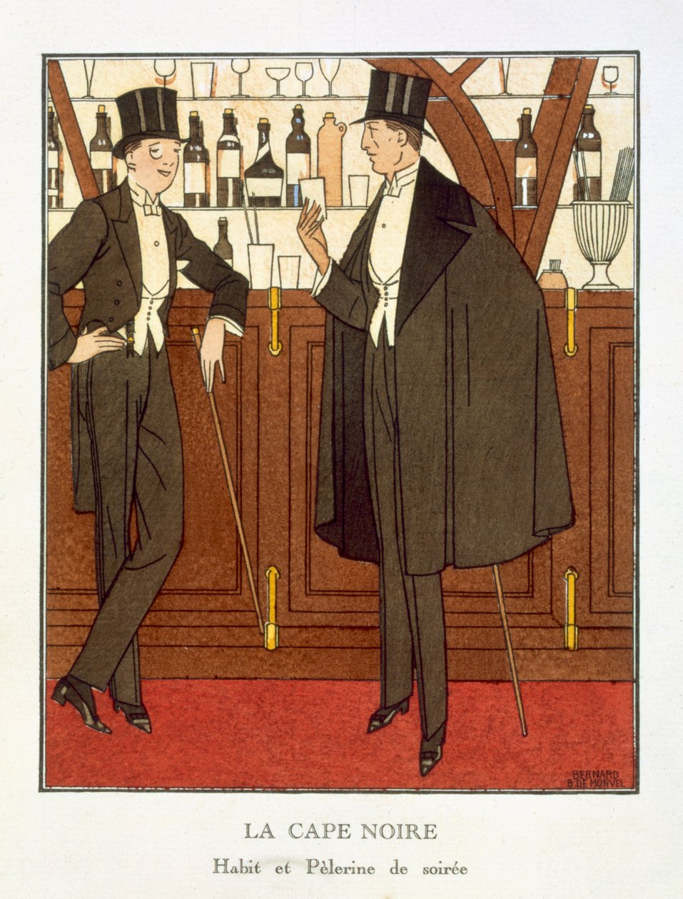 "Den svarta kappan" av Bernard Boutet de Monvel