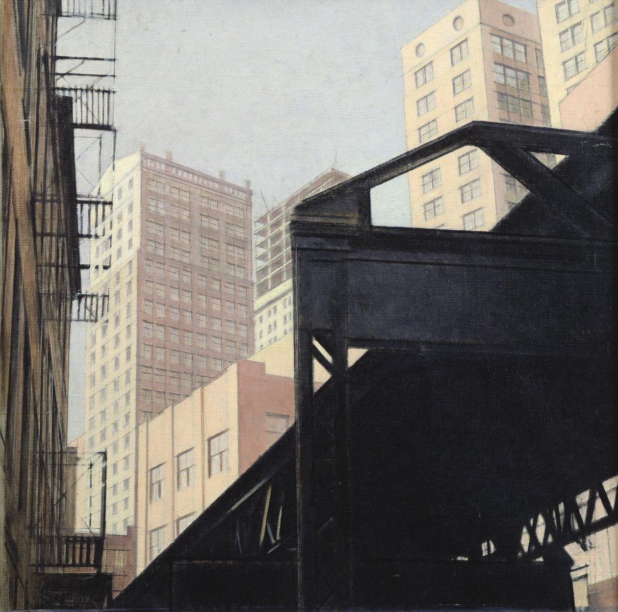 New York (olja på duk) av Bernard Boutet de Monvel