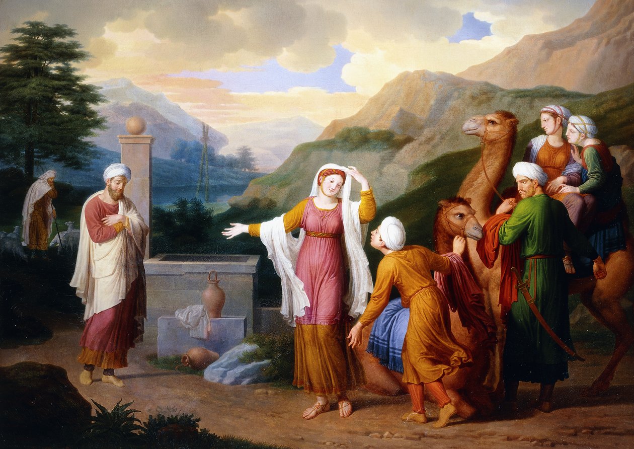 Rebecca vid brunnen, 1824 av Bernard Duvivier