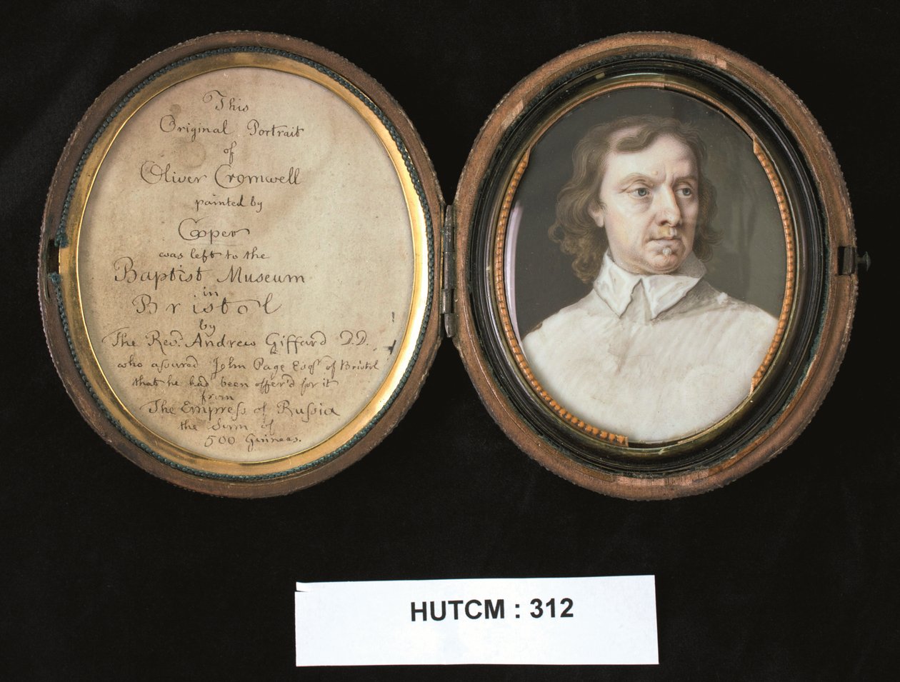 Oliver Cromwell, ca 1704-30 (akvarell) av Bernard III Lens