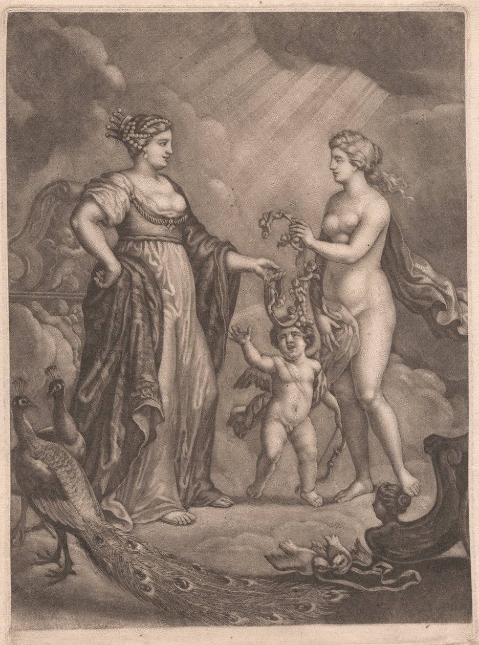Juno, Venus och Amor av Bernard Lens
