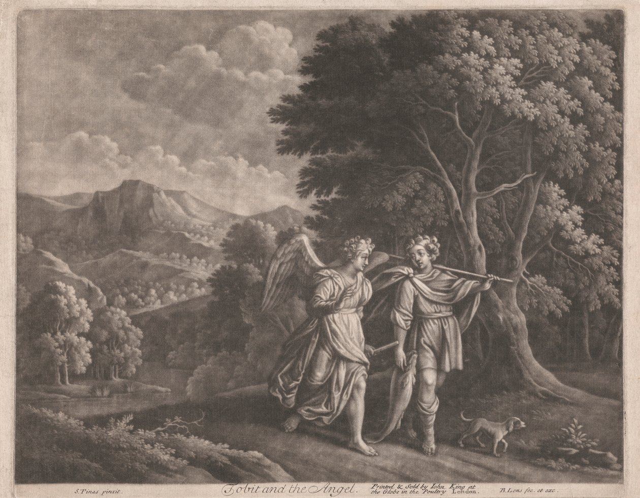 Tobit och ängeln av Bernard Lens