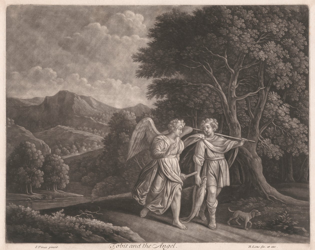 Tobit och ängeln av Bernard Lens