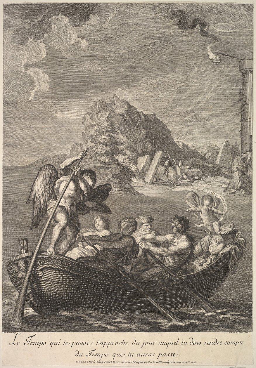 Allegori över tiden, 1690-1733. av Bernard Picart