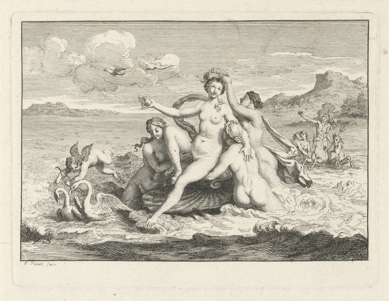 Venus födelse av Bernard Picart