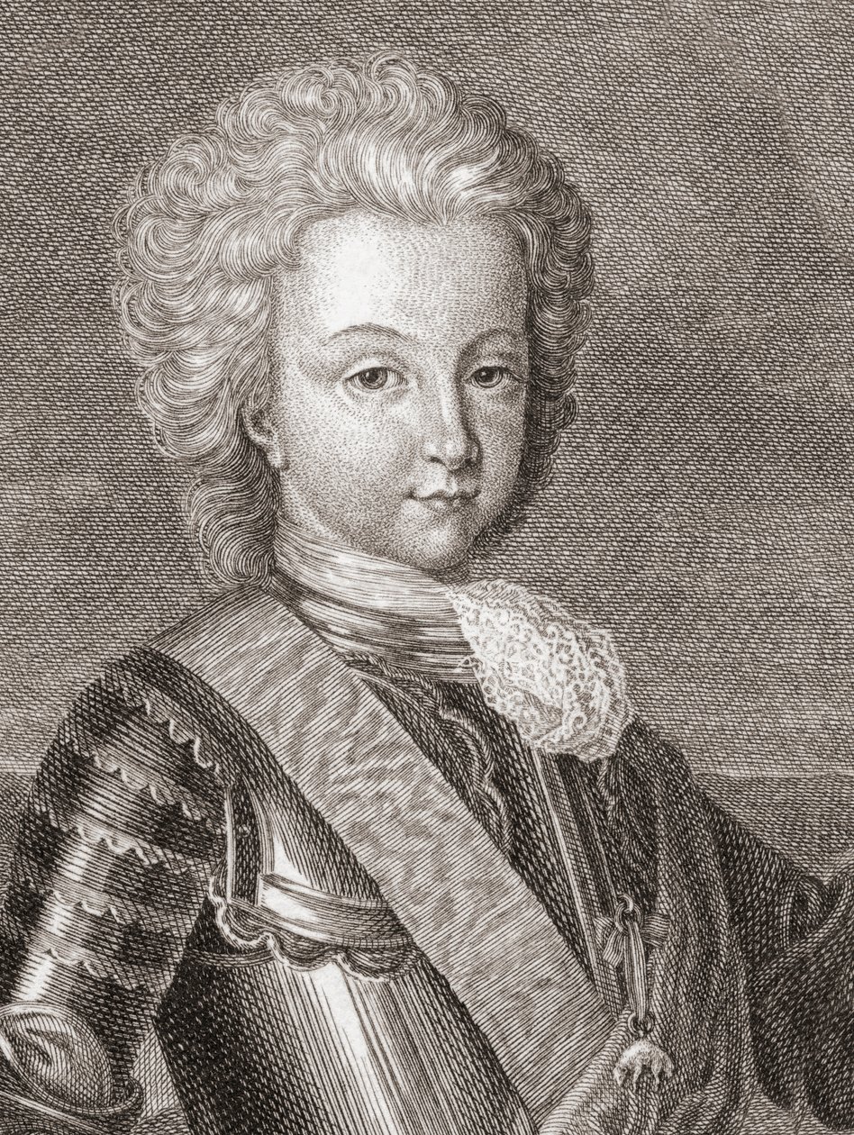 Kung Luis I av Spanien när prinsen av Asturien. av Bernard Picart