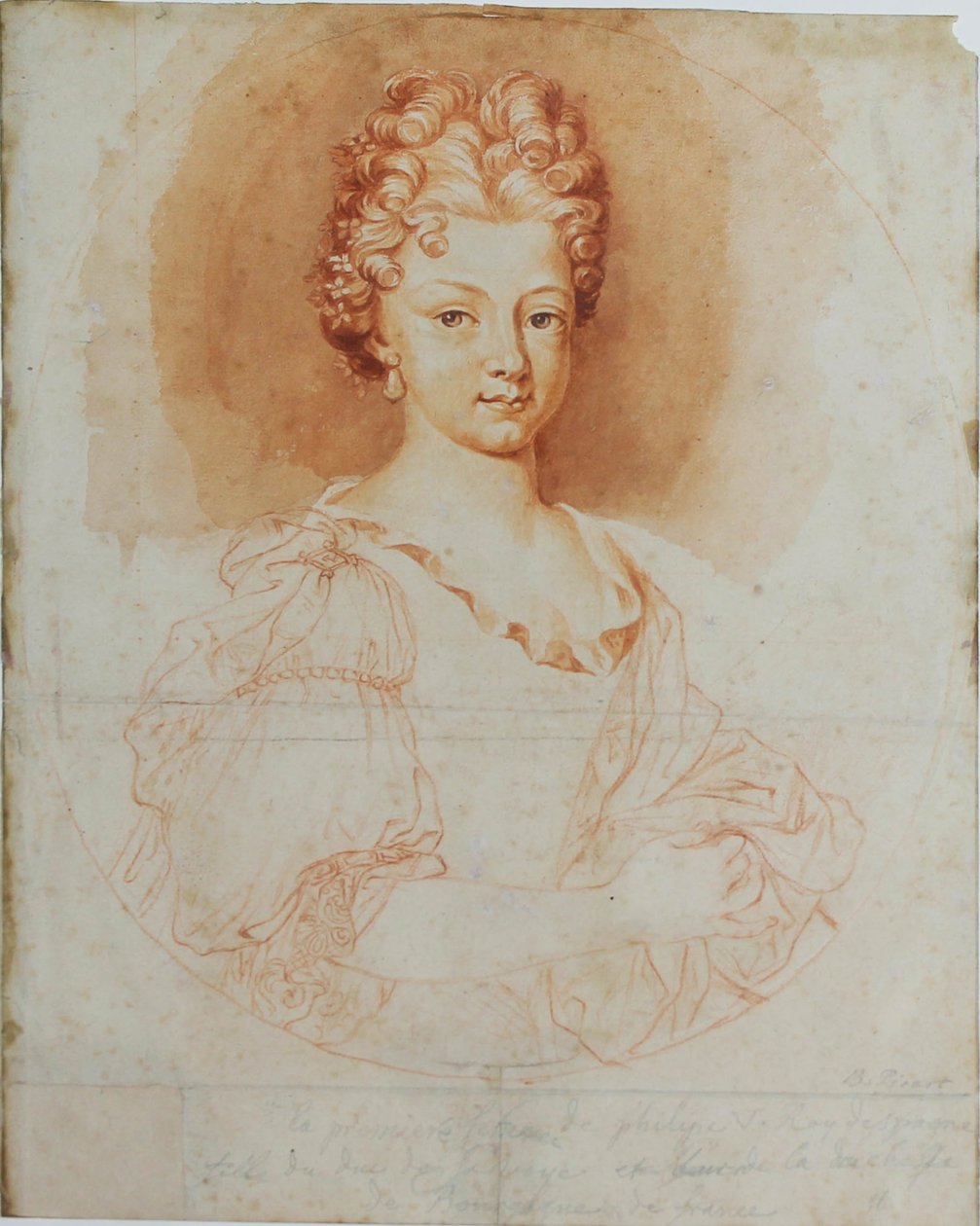 Maria Luisa av Savojen av Bernard Picart