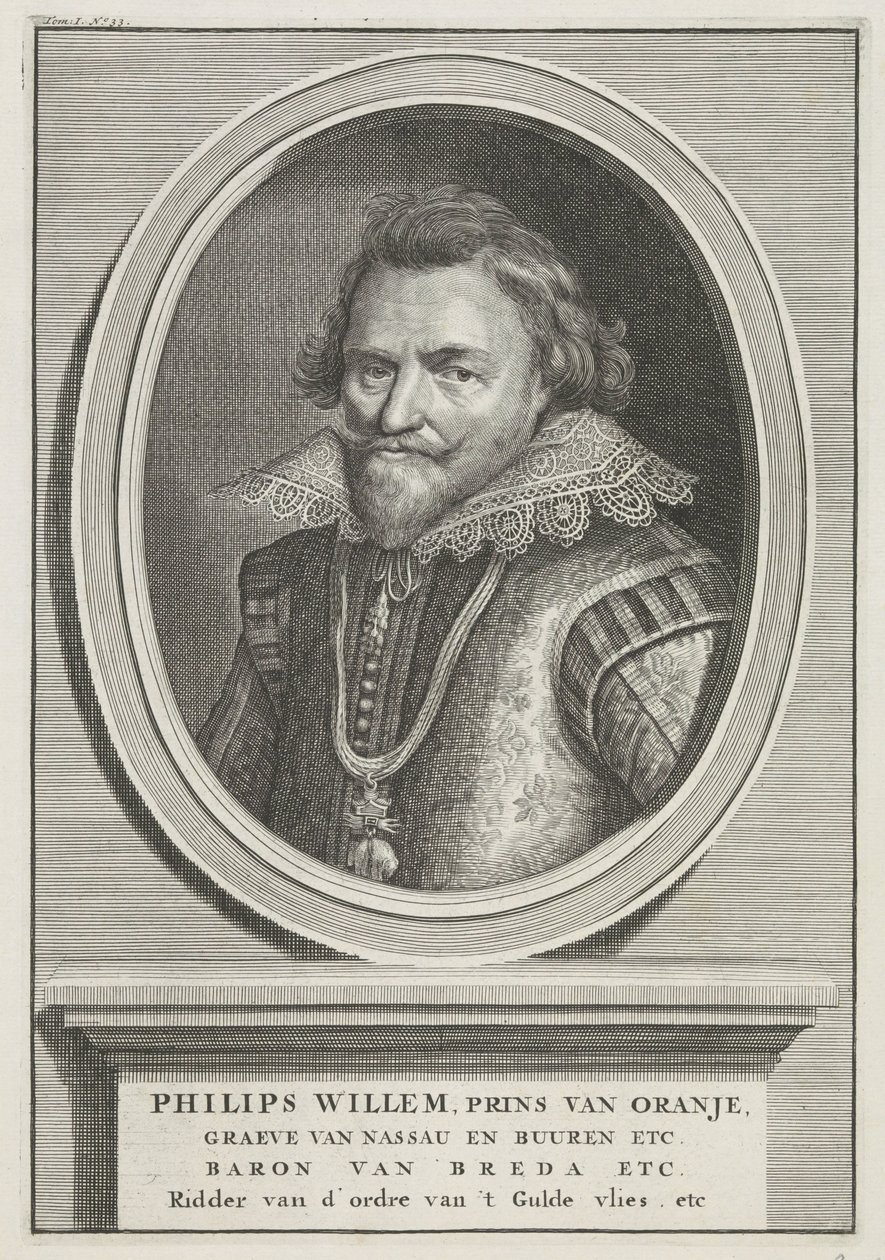Porträtt av Philip William, Prince of Orange av Bernard Picart