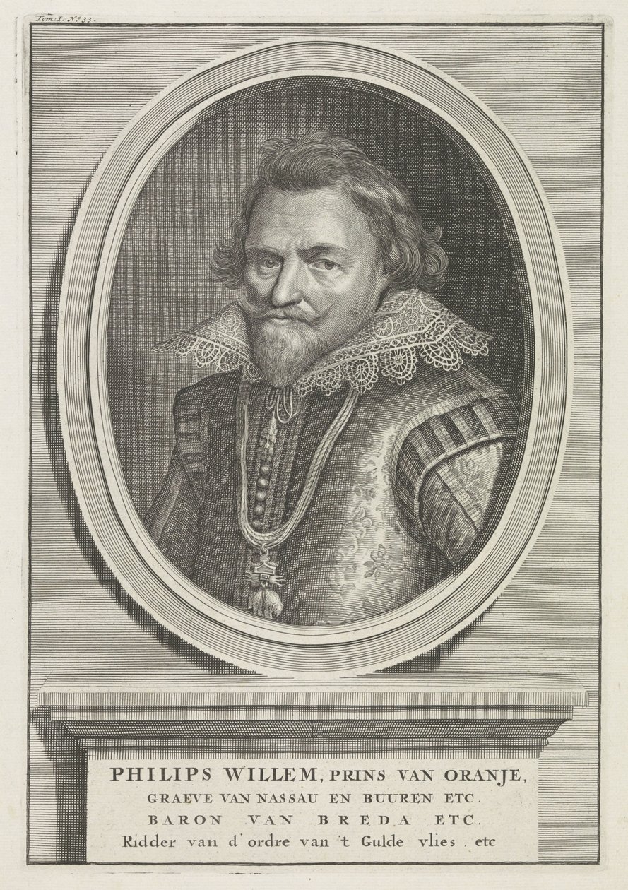 Porträtt av Philip William, Prince of Orange av Bernard Picart