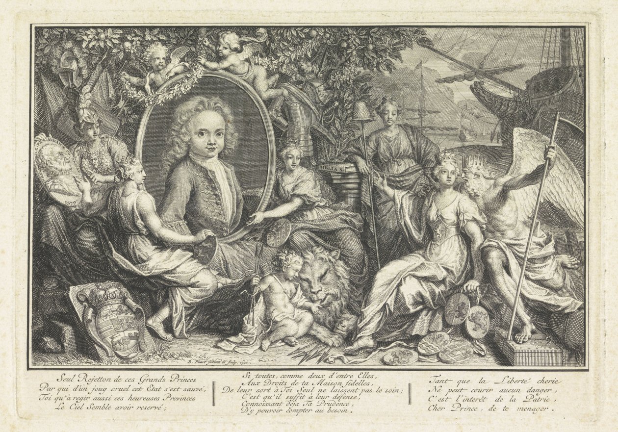 Porträtt av Vilhelm IV, Prins av Orange-Nassau av Bernard Picart