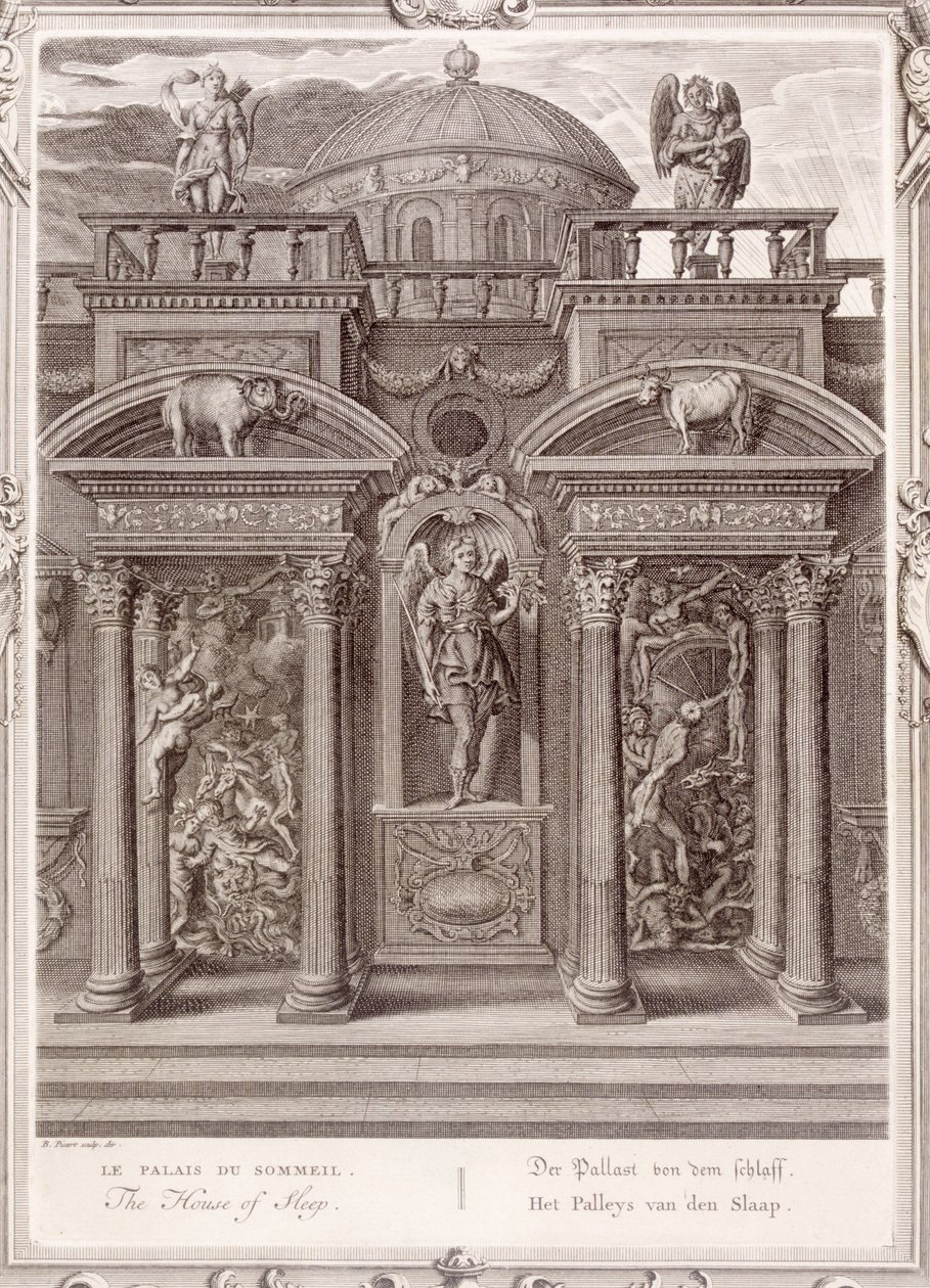 Sömnens hus, 1731 av Bernard Picart