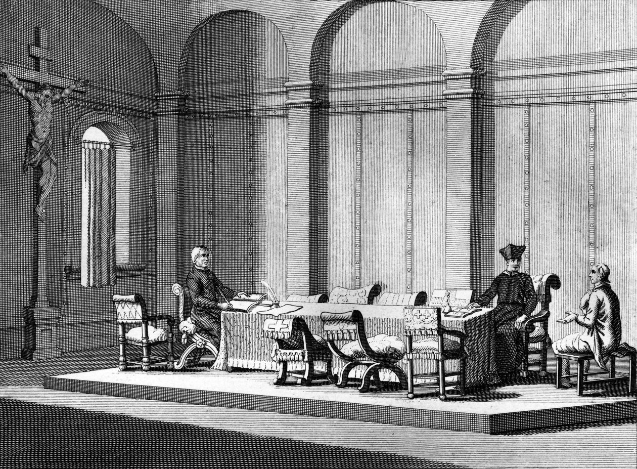 Den romerska inkvisitionens rum av Bernard Picart