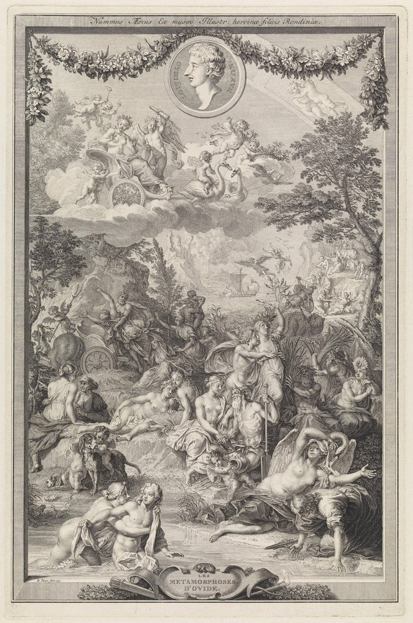 Titelblad till Ovidius Metamorfoser av Bernard Picart