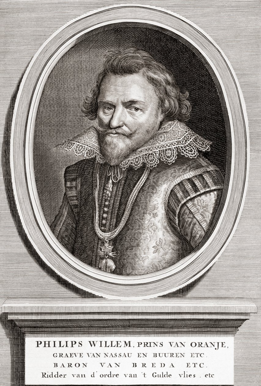 porträtt av Philip William, Prince of Orange (1554-1618) av Bernard Picart