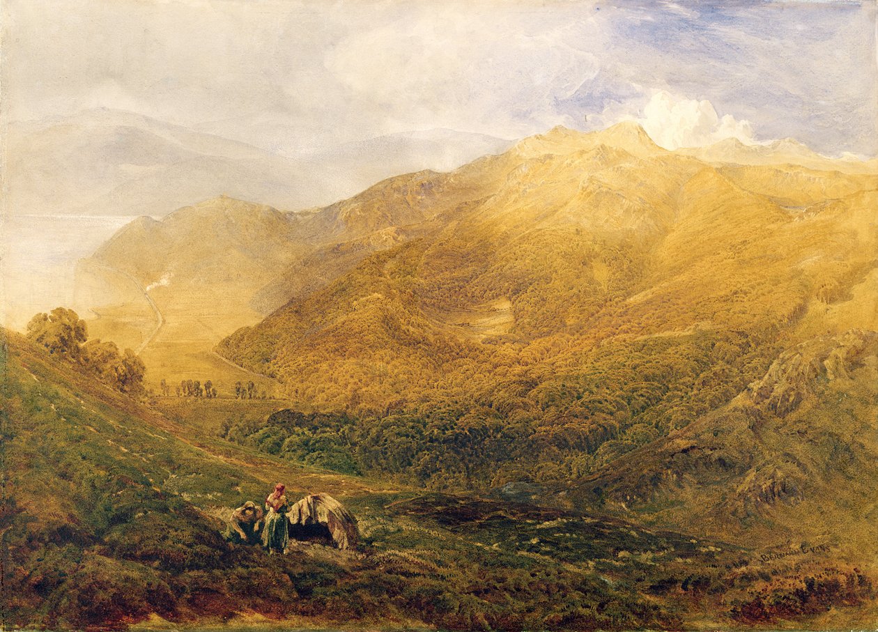 Arthog, nära Barmouth (olja på duk) av Bernard Walter Evans