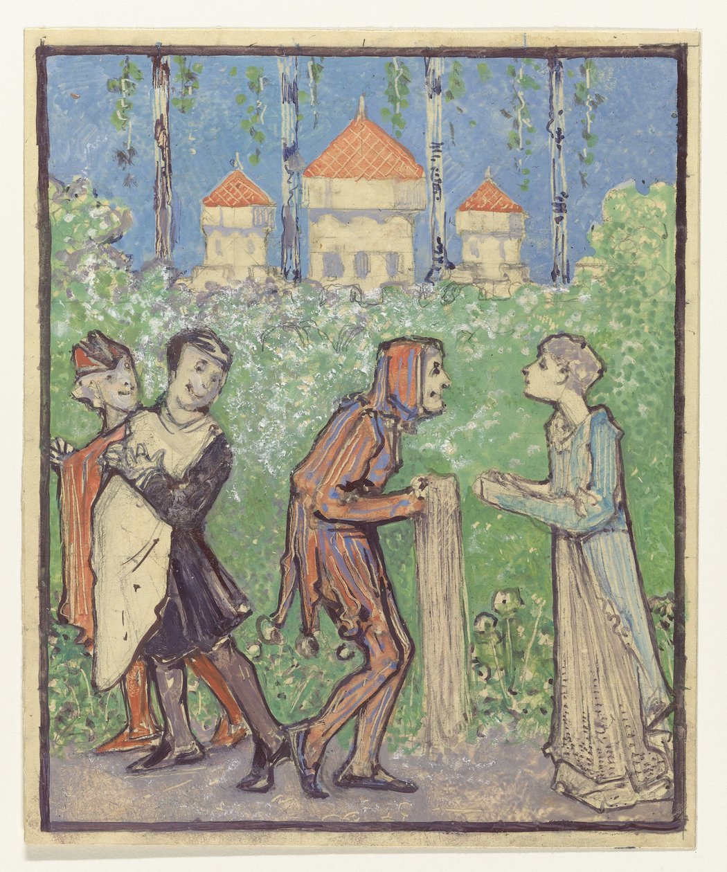 Fyra figurer av Bernard Willem Wierink