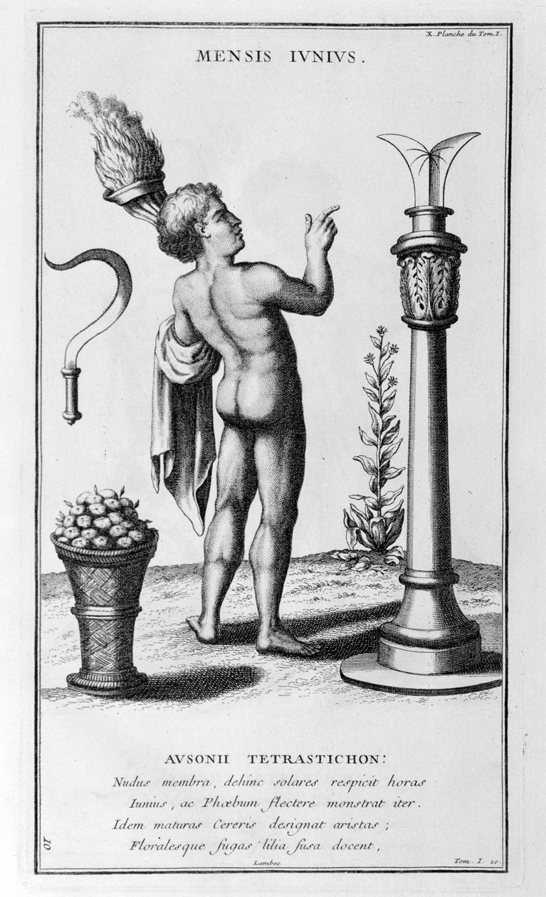 En representation av juni 1757. av Bernard de Montfaucon