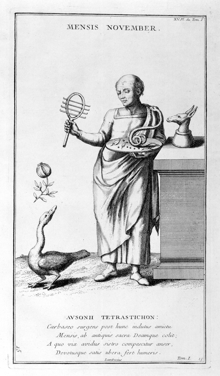 En representation av november 1757 av Bernard de Montfaucon