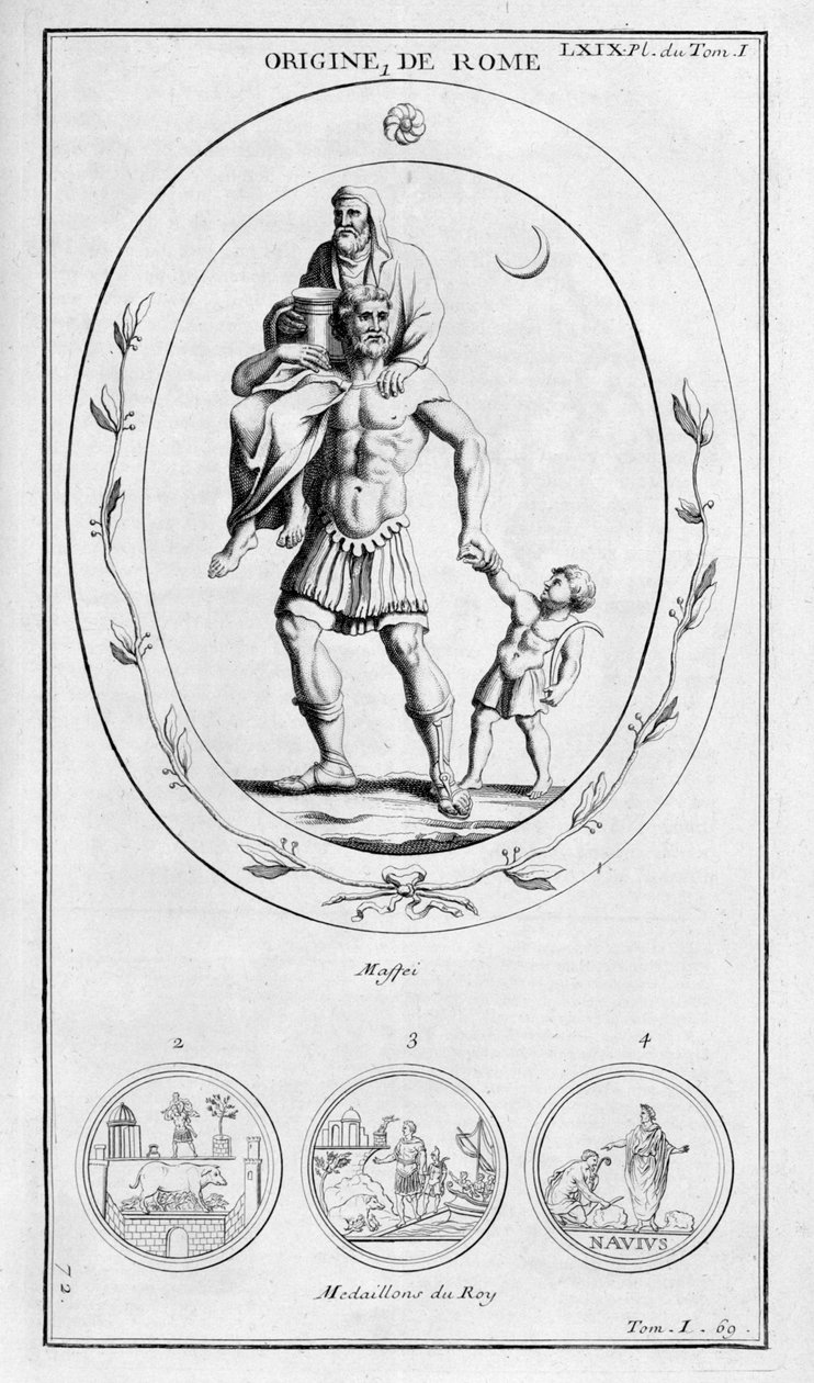 Roms ursprung, 1757 av Bernard de Montfaucon